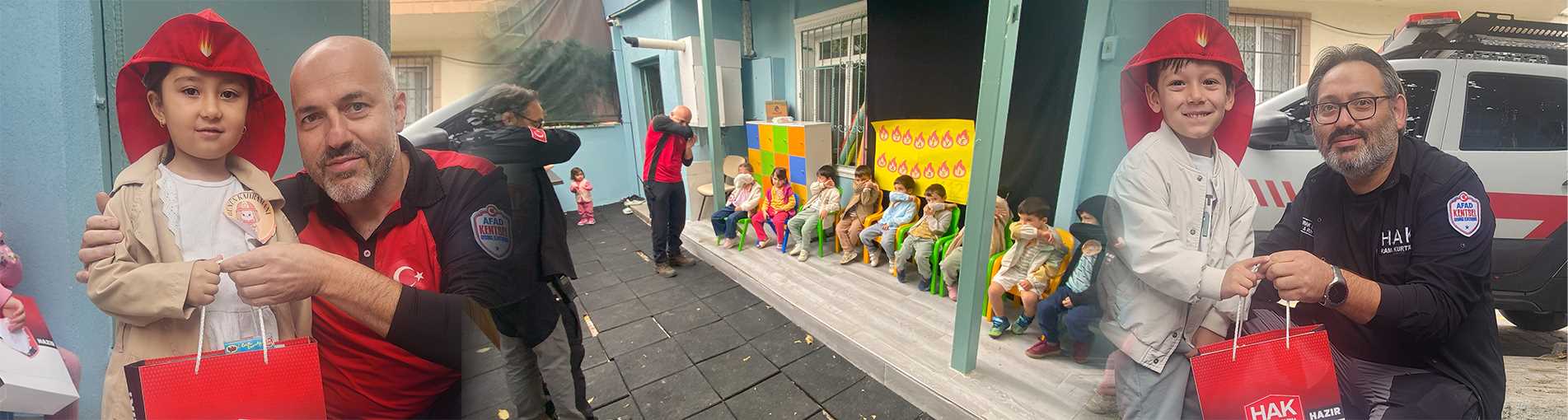 Çocuklarla Yangın Tatbikatı