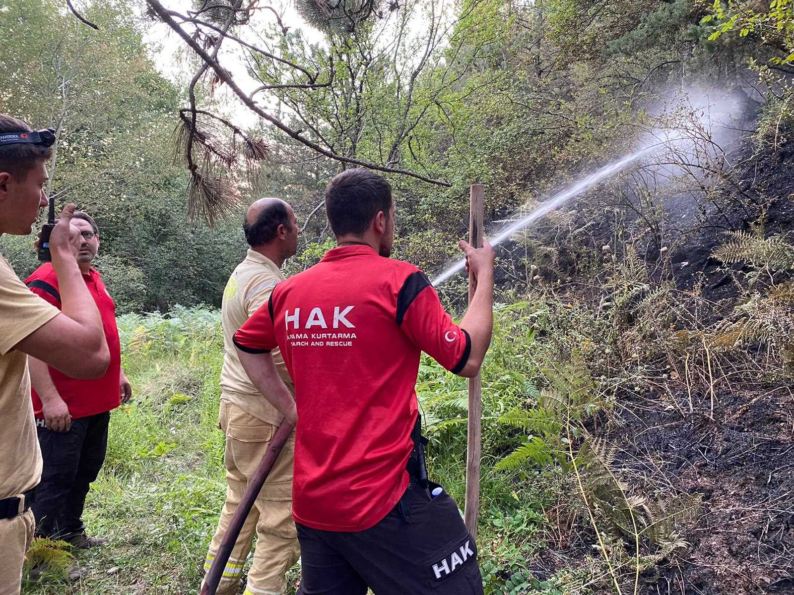 Karabük'te Orman Yangınına Müdahale yangın (2)